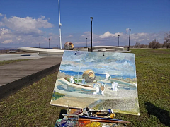 В Парке покорителей космоса развернулся первый "Космический пленэр"