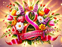 Администрация Красноармейского района поздравила женщин с 8 марта