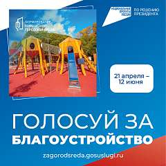 Голосуйте за благоустройство