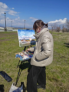 В Парке покорителей космоса развернулся первый "Космический пленэр"