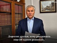 Володин: еще 6 РАЙОНОВ области вошли в депутатский проект