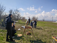 В Парке покорителей космоса развернулся первый "Космический пленэр"
